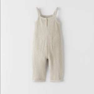 Zara soft touch waffle weave jumpsuit, baby size 6-9 months